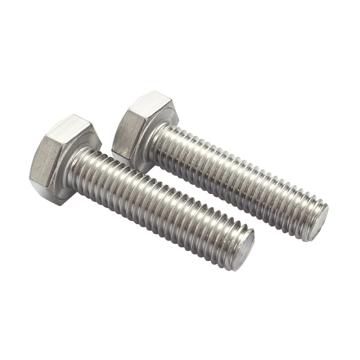 奧峰 DIN933全牙外六角螺栓，M6-1.0X10，不銹鋼316，強度A4-70